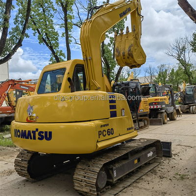 Used Komatsu PC60-7 Mini Excavator 6TON Hydraulic Crawler Digger