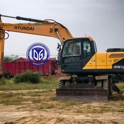 Grã-Bretanha Usado Hyundai 210W-9VS Roda Excavator para venda Venda Quente 21Ton Excavator