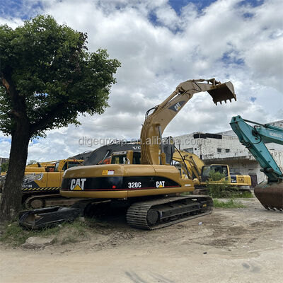 Escavadeira Caterpillar 320C de 20t usada em estoque com o melhor preço, escavadeira robusta, durável e potente à venda