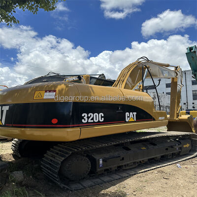 Escavadeira Caterpillar 320C de 20t usada em estoque com o melhor preço, escavadeira robusta, durável e potente à venda