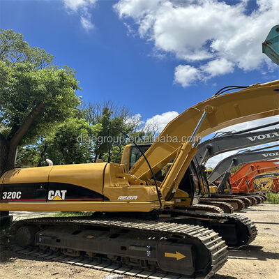 Escavadeira Caterpillar 320C de 20t usada em estoque com o melhor preço, escavadeira robusta, durável e potente à venda