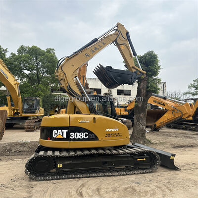 Escavadeira Caterpillar 308C de 8t usada em estoque com preço barato, venda quente em bom estado, escavadeira potente de segunda mão à venda
