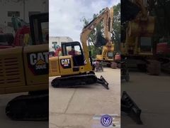 Usado 306E 6T Caterpillar Crawler Mini Excavator sistema de controlo de resposta rápida